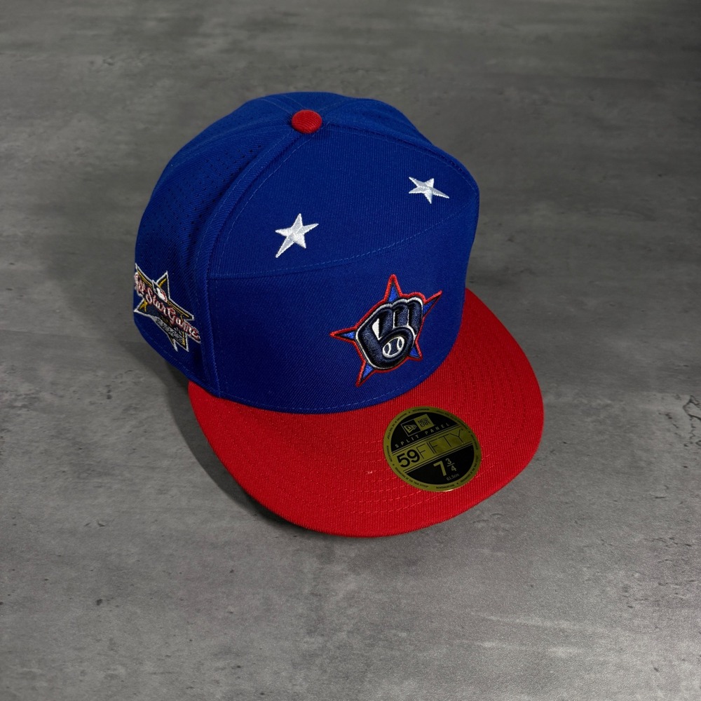 New Era Milwaukee Brewers Hat Mens 7 3/4 Blue 2025 All-Star Game 59FIFTY Fitted